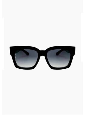 Otra Black Oversized Square Sunglasses